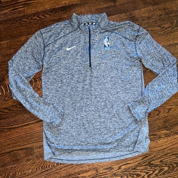 Nike Other - NBA Nike Navy Dri FIT 3/4 Zip Sweatshirt